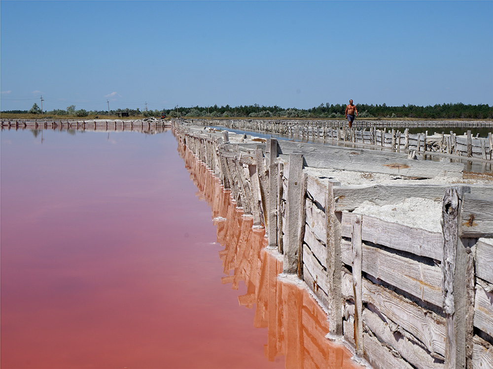 Рожеве озеро в України Миколаївська область 